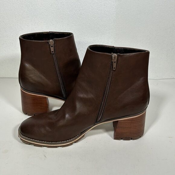 Kork's Boots Booties Size 11 Brown Block Heel New Classic Traditional Preppy - Picture 6 of 9